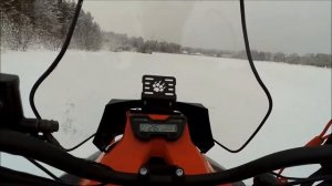 Испытания снегохода IRBIS TUNGUS 600L на максимальную скорость