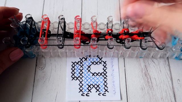 ФРЕСКА АМОНГ АС из резинок на станке|Rainbow Loom by Olya Rainbow смотреть онлайн