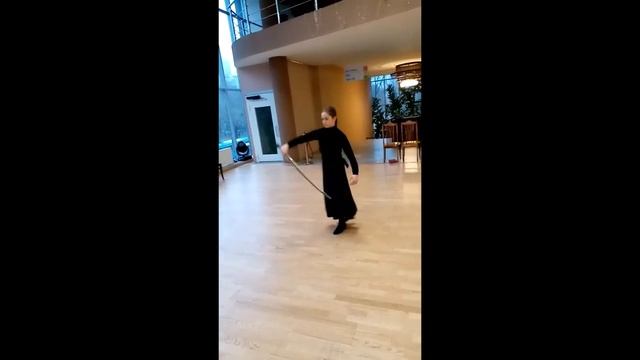 Дитя Кавказа. Фланкировка казачьей шашкой. Начальное обучение фланкировке, без макетов.
