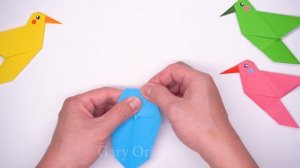 Easy Origami Hummingbird || How to make paper BIRD