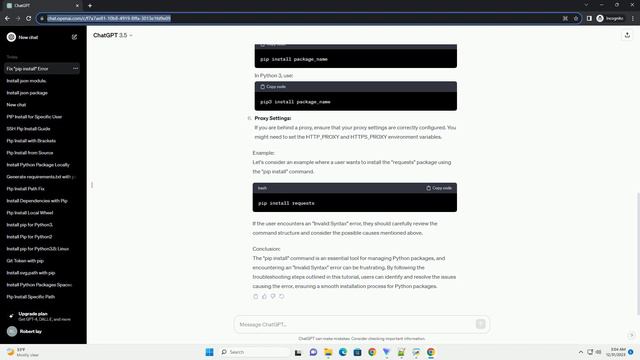 pip install command invalid syntax смотреть онлайн