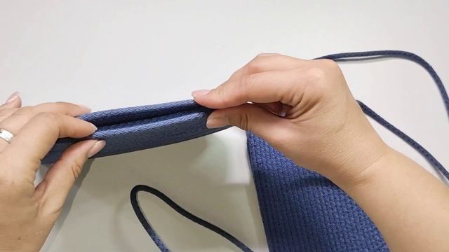 Сумочка для телефона из хлопкового шнура, краткий МК, как шила на швейной машине