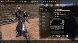 ESO The Lycan (Stam Nightblade) Dragon Bones DLC.