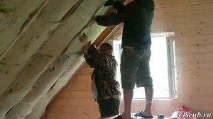 Отделка мансарды в брусовом доме