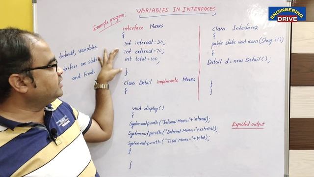 JAVA PROGRAMMING | Part-27 | Variables in Interfaces