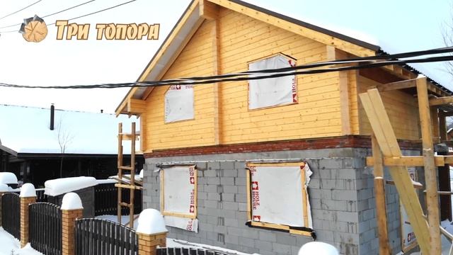 Строительство комбинированного дома по индивидуальному проекту.