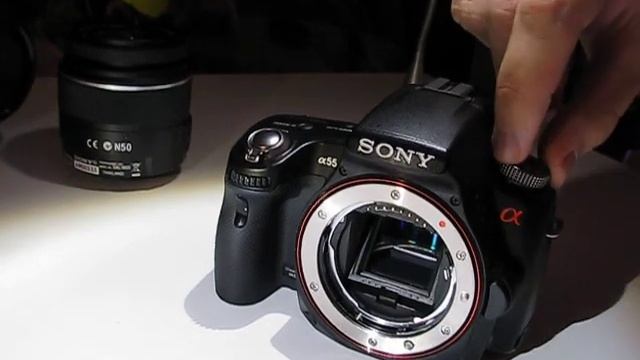 Sony Alpha A580 vs. A55
