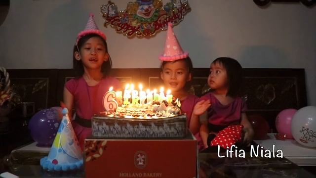 SELAMAT ULANG TAHUN NIALA Ke 6 - Happy Birthday 6th Niala | Birthday cake | Pesta ulang tahun смотреть онлайн