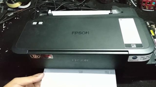 Printer Epson L120 lampu berkedip bergantian