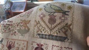 138.Вышивка Крестом. Готовые Работы! Сэмплер от Blackbird designs и Dimensions petite