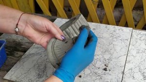 Пепельница из цемента/ для улицы /сада / дачи/своими руками / perelnitsa for cottages.