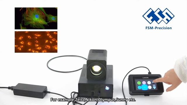 LED Lighting source for fluorescence Microscope Nikon, Zeiss, Olympus, Leica смотреть онлайн