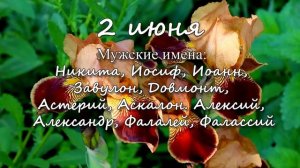2 июня – именины сегодня отмечают