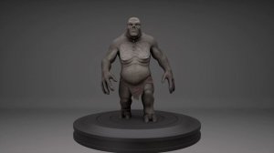 Troll 3D model Turntable.