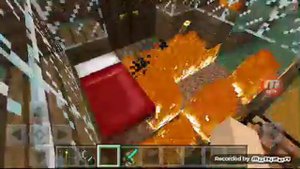 Как горит дом в майнкрафт PE