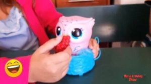 Летающая игрушечная сова. Coruja de brinquedo voador