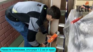 Монтаж ламината с помощью клей-пены KOLT