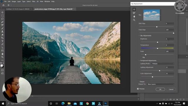How to replace sky in photoshop (One click) II PentaLoOp