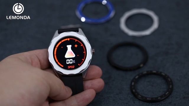 LEMONDA SMART DIY WATCH 6 1.3''Full Touch Full Round HD Screen Heart Rate Mutiple Zezel Watch; смотреть онлайн