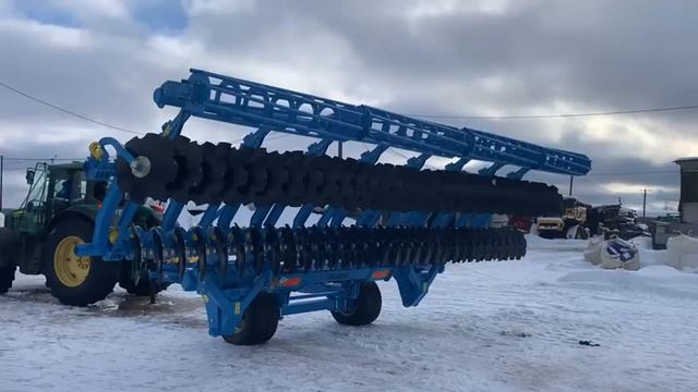 Тигарбо 8 метров, пружина. Складываем агрегат в транспортное положение смотреть онлайн