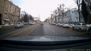 CARCAM D5 видеорегистратор с двумя камерами. Съемка днем.