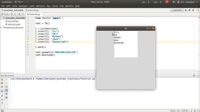 Python GUI Tutorial - 25 - Listbox - part 1 | Tkinter смотреть онлайн