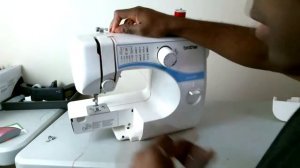How to use the Brother LX-3125: Threading the Upper Part of the Sewing Machine