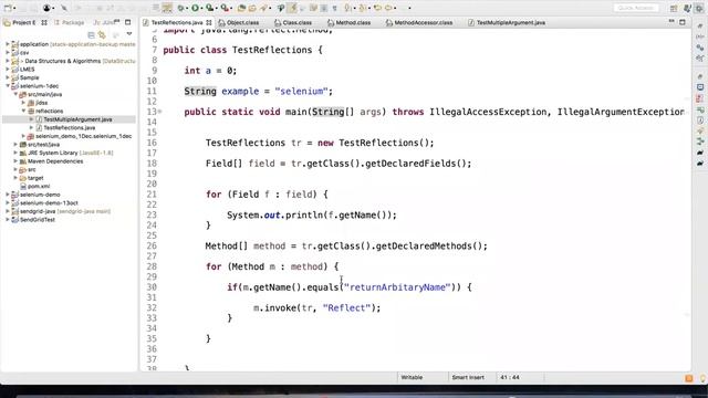 Java Reflections | Selenium Tutorial Series смотреть онлайн