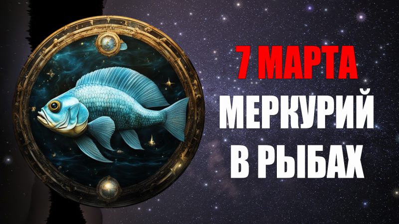 7 Марта - Меркурий в Рыбах