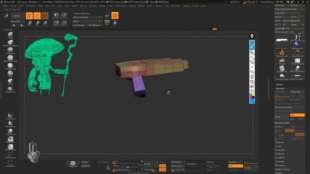 [4 Моделирование] 04 Органические формы, контролируемые ZModeler