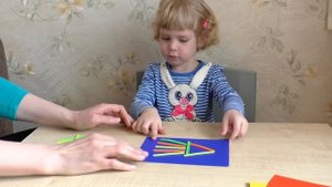 Развивающие занятия для детей 2 - 3 лет со счетными палочками. Чем занять ребенка дома.