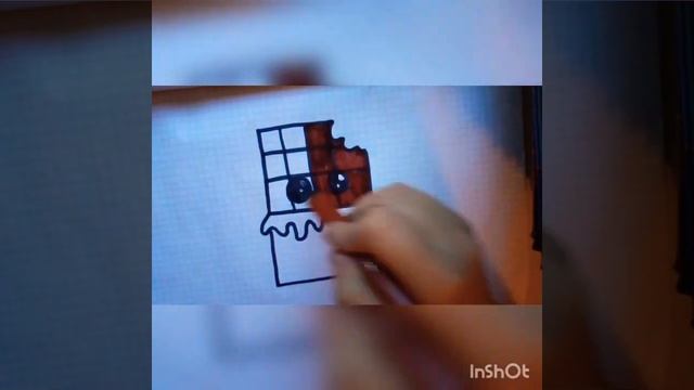 Как нарисовать откусанаю кавайнаю шоколадку? смотреть онлайн