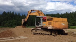 Работа экскаватора УВЗ эо5126