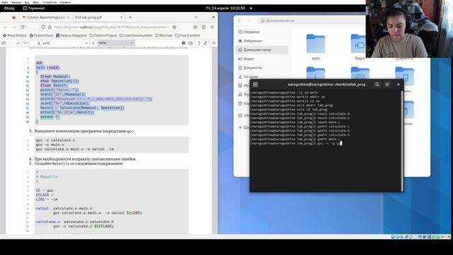 Лабораторная работа №13. Выполнение смотреть онлайн