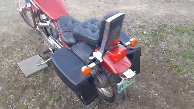 2000 Suzuki Intruder 800cc /w Cobra slash cut exhaust cold idle and rev смотреть онлайн