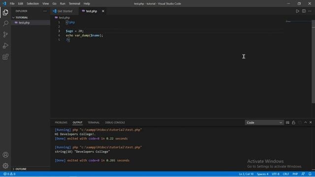 PHP Tutorial - Variables | Developers College