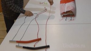 подготовка кайта на ручках