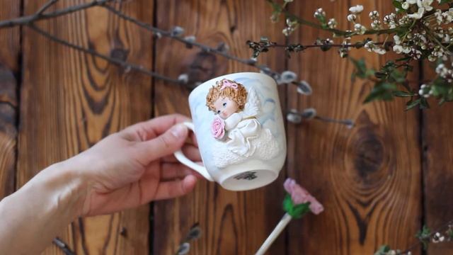 Ангел и роза. Декор из полимерной глины смотреть онлайн