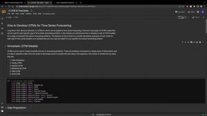 Introduction to LSTM model for Time Series
