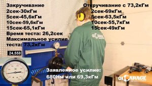 Тест пневматического гайковерта AIST 90143068