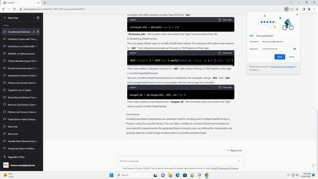 How to use conditional if else for multiple dataframe python смотреть онлайн