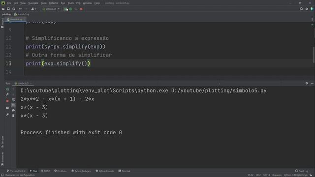 290 - Simplificando expressões com símbolo sympy Python смотреть онлайн