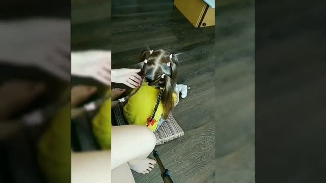 Прическа для малышки за 10минут смотреть онлайн