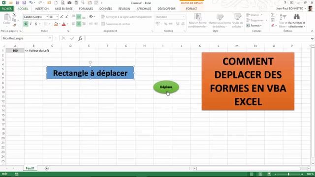 Excel VBA - Comment Manipuler les Formes (Outils de dessin) смотреть онлайн
