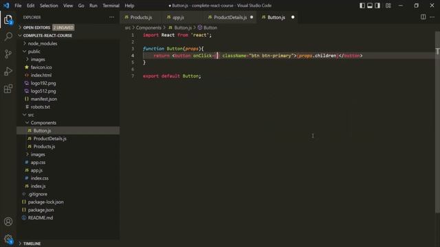 #20 Using Event Handler functions | React state & working with events | A Complete React Course