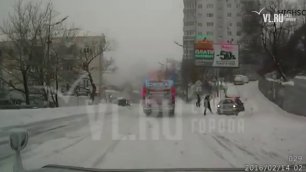 Гололед во Владивостоке