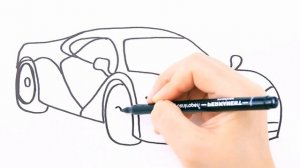 Как нарисовать ГОНОЧНУЮ МАШИНУ / Мультик раскраска для детей / Раскрась Каса -ТВ