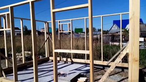#3 Баня,каркасная баня, сделал каркас, навёл крышу, строю один своими руками.