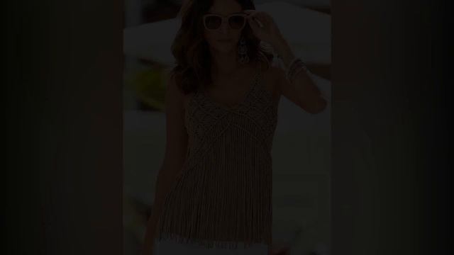 Модели вязания.Декор женской одежды макраме.#1