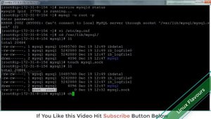 ERROR 2002 (HY000): Can't connect to local MySQL srever through socket '/var/lib/mysql/mysql.sock'
